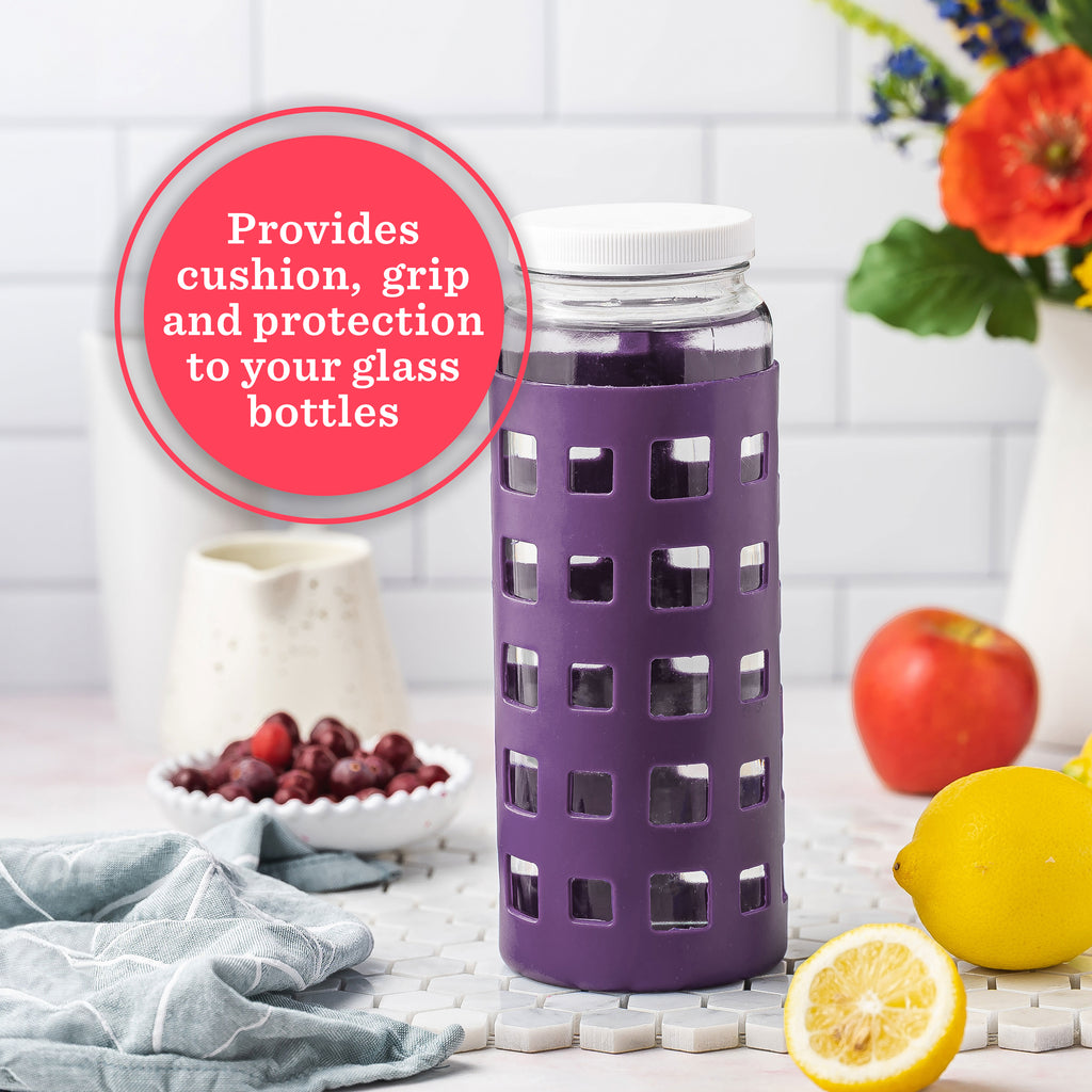 Geometric Cube Silicone Protective Bottle Sleeves Set, for 32oz