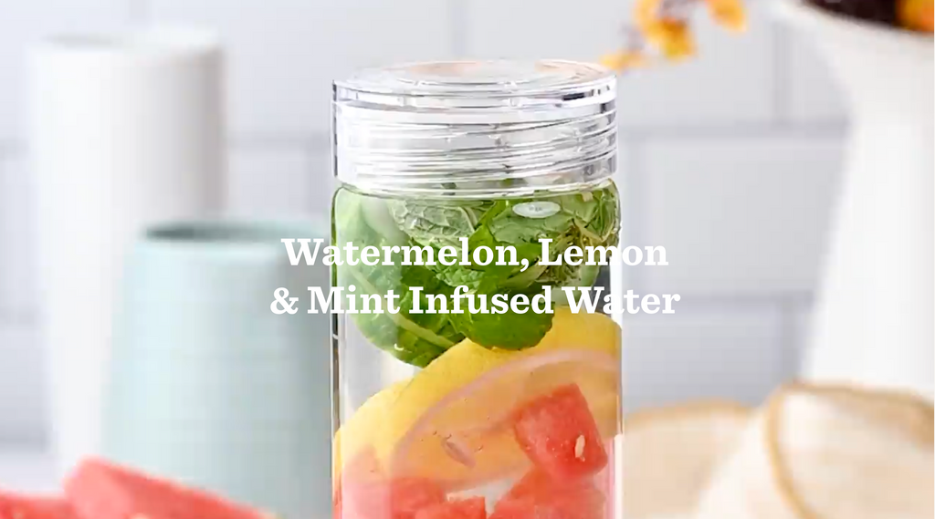 infused water glass bottles