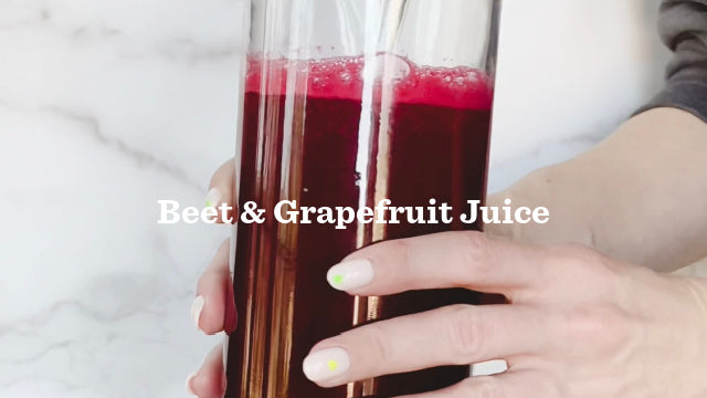 Beet & Grapefruit Juice in 32oz VAS Exclusive Glass Bottles
