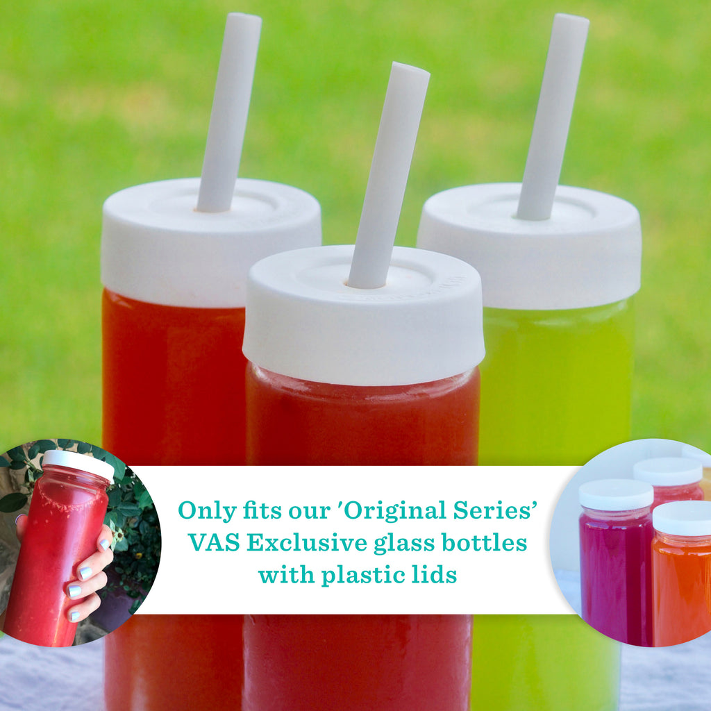 Straw Lids for Original Series Glass Bottles, 16oz size