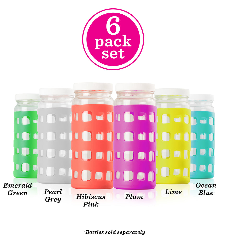 Geometric Cube Silicone Protective Bottle Sleeves Set, for 32oz