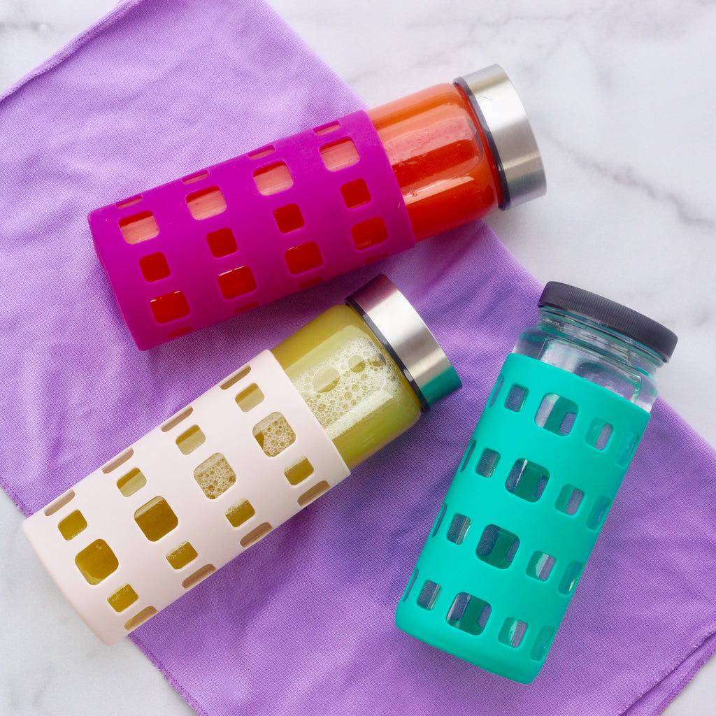 Glass Juicing Bottles Kit - Skinny Bundle Includes 16 oz & 10 oz Clear  Borosilicate Juice Jars, Stai…See more Glass Juicing Bottles Kit - Skinny