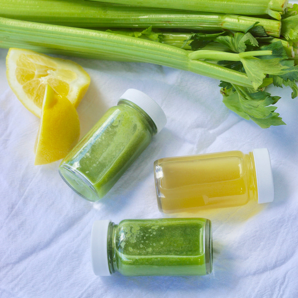 Celery juice shots